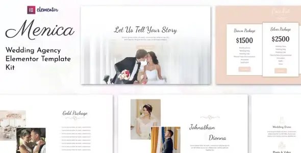 Menica – Wedding Elementor Template Kit