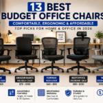 best budget office chairs in a modern workspace with ergonomic design and comfortable seating for home office setup